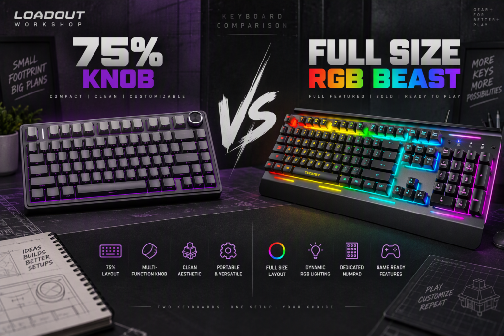 AULA F75 Pro vs TECKNET Keyboard