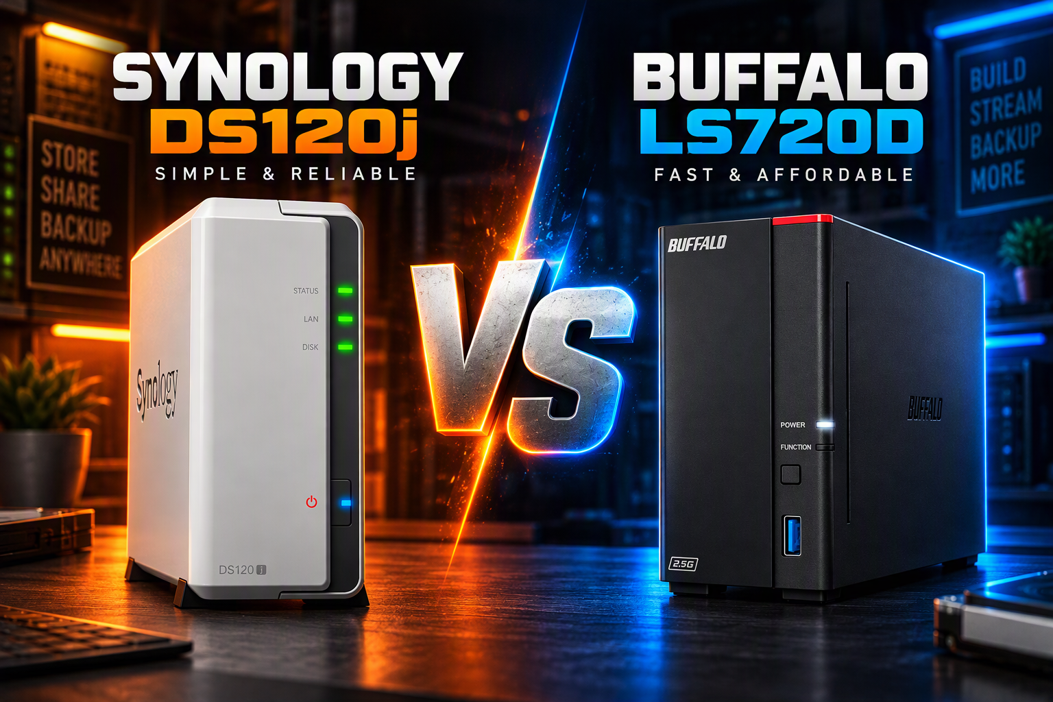 Synology DS120j vs Buffalo LinkStation 710